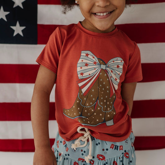 Bamboo Short Sleeve Tee - Americana Prints