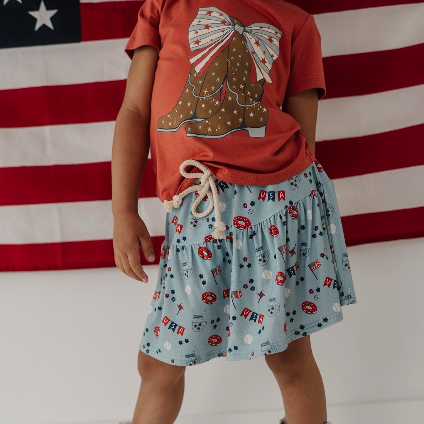 Bamboo Skort - Summer USA