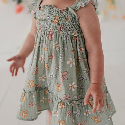 Cotton Gauze Flutter Dress Set - Baby Girl | babysprouts