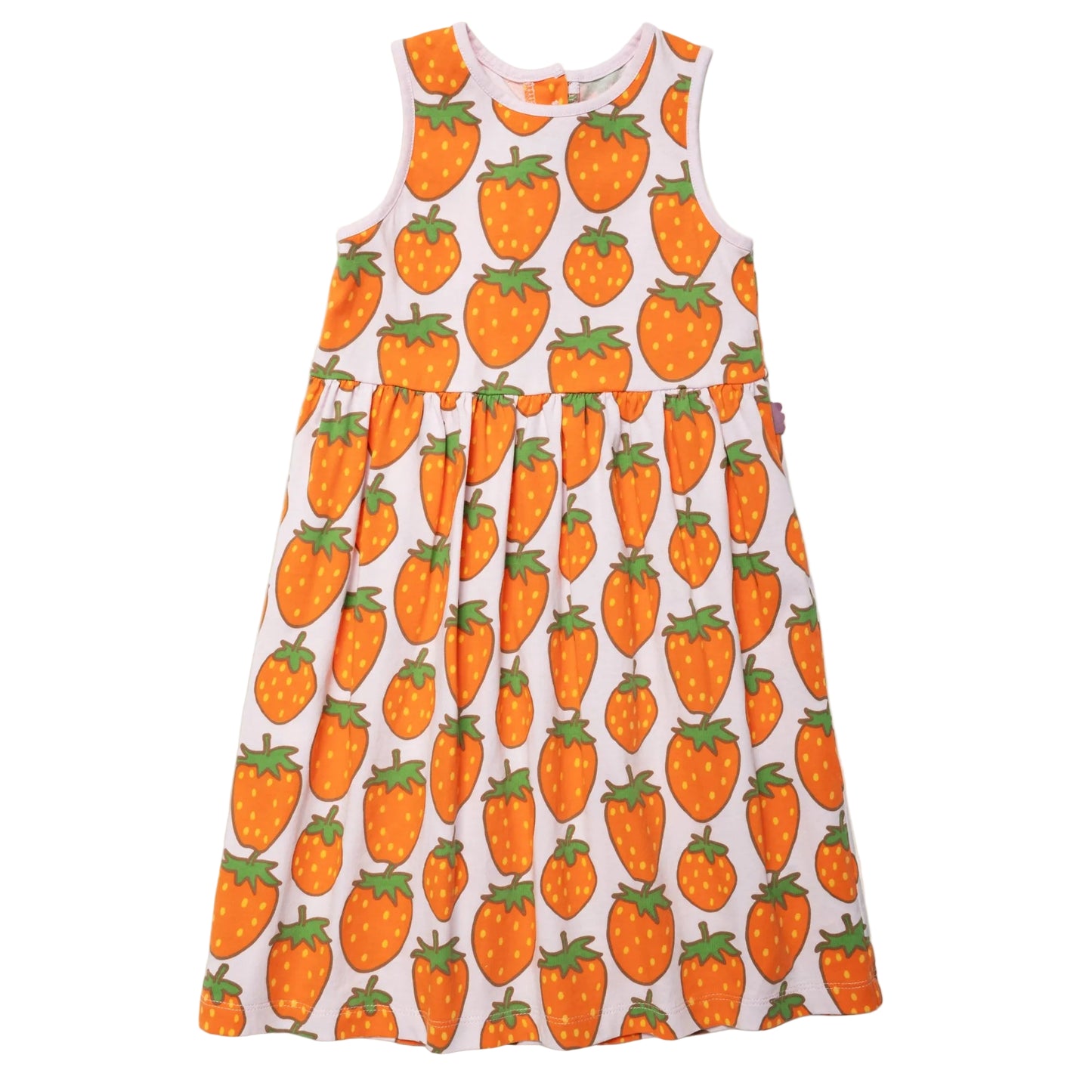 Mon Coeur Recycled Cotton Tank Dress – Strawberry Print