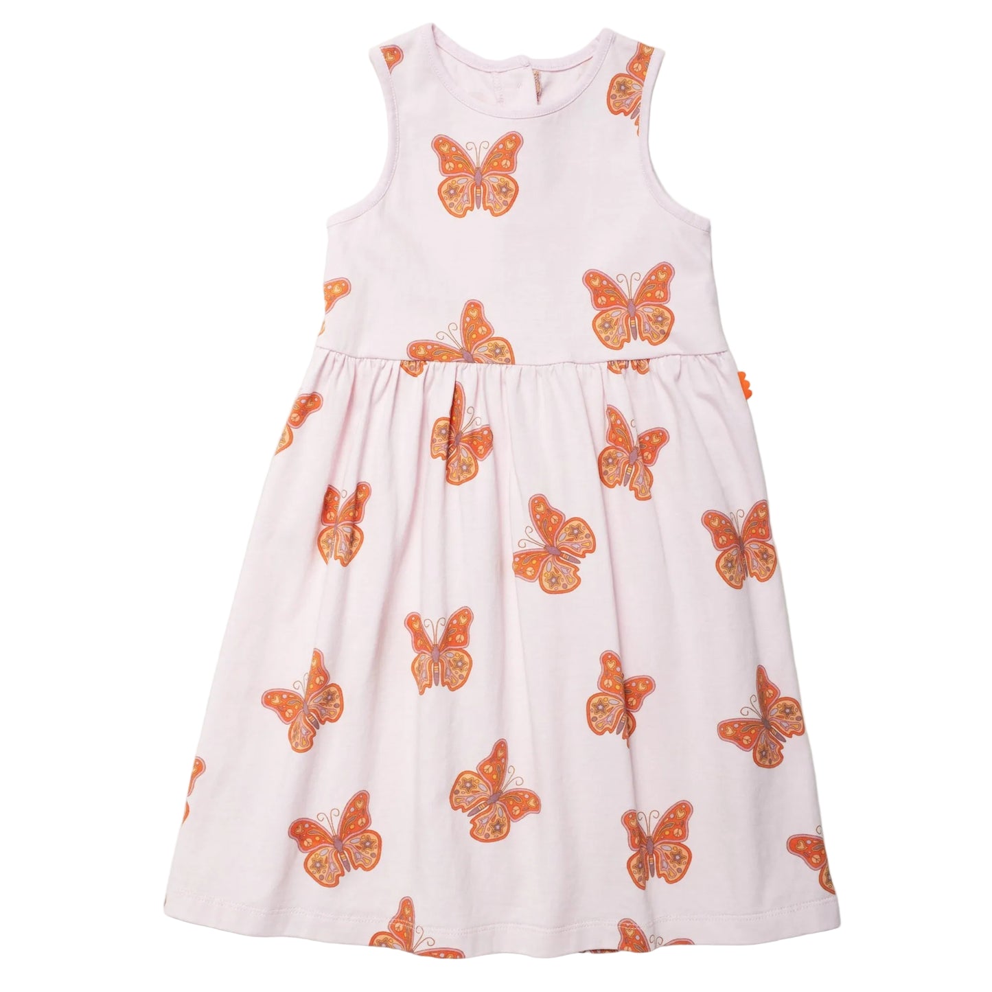Mon Coeur Organic Cotton Tank Dress – Butterfly Print