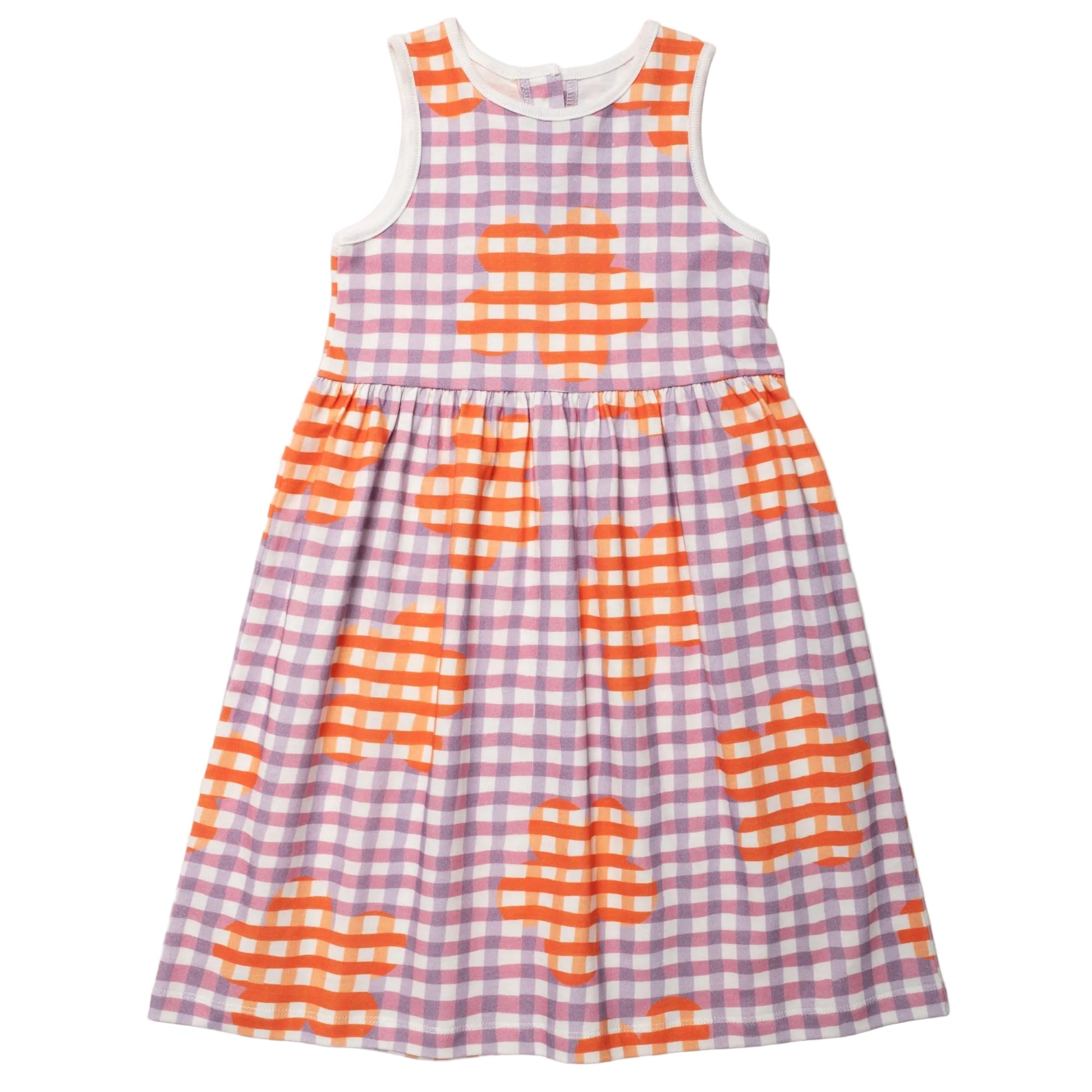 Mon Coeur Organic Cotton Tank Dress – Flower Gingham