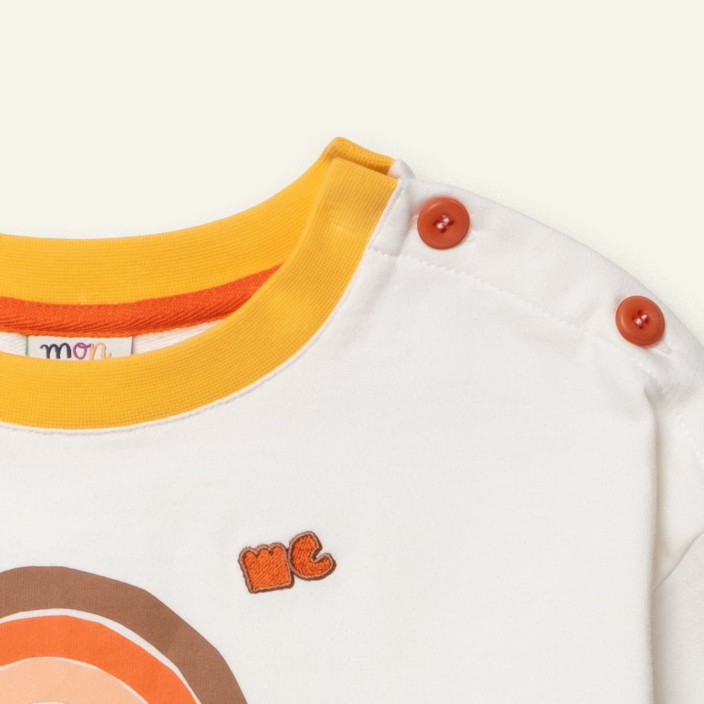 Organic Cotton Sweatshirt - Vintage Rainbow