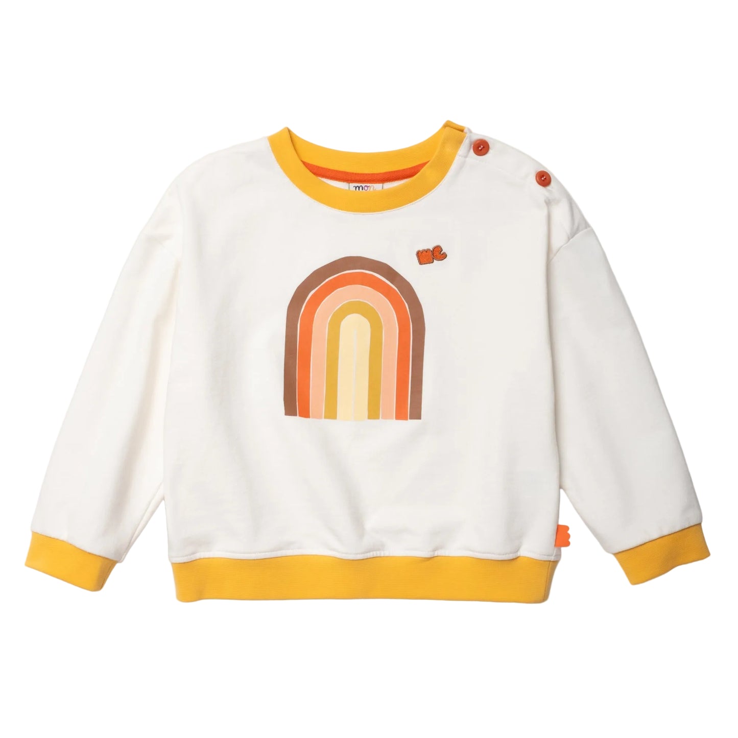 Mon Coeur Organic Cotton Vintage Rainbow Kids Sweatshirt