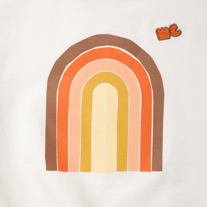 Organic Cotton Sweatshirt - Vintage Rainbow