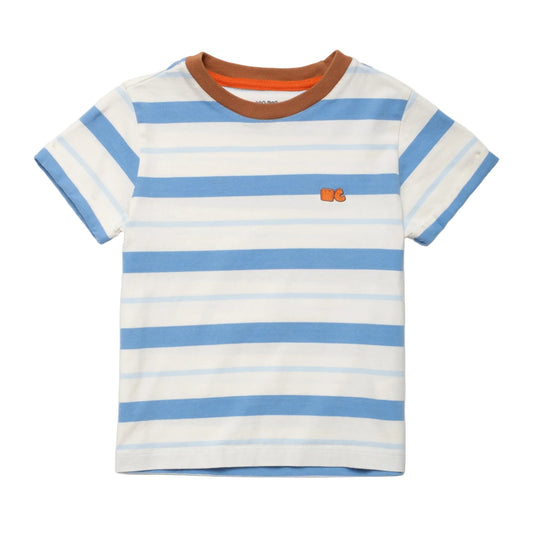 Mon Coeur Organic Cotton T-Shirt – Blue Stripe