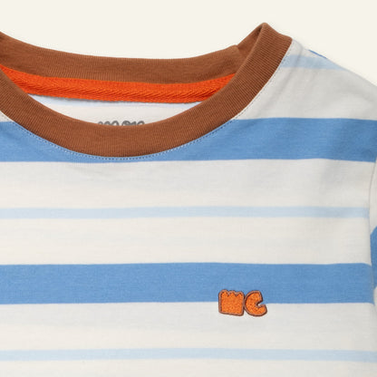 Organic Cotton T-Shirt - Blue Stripe