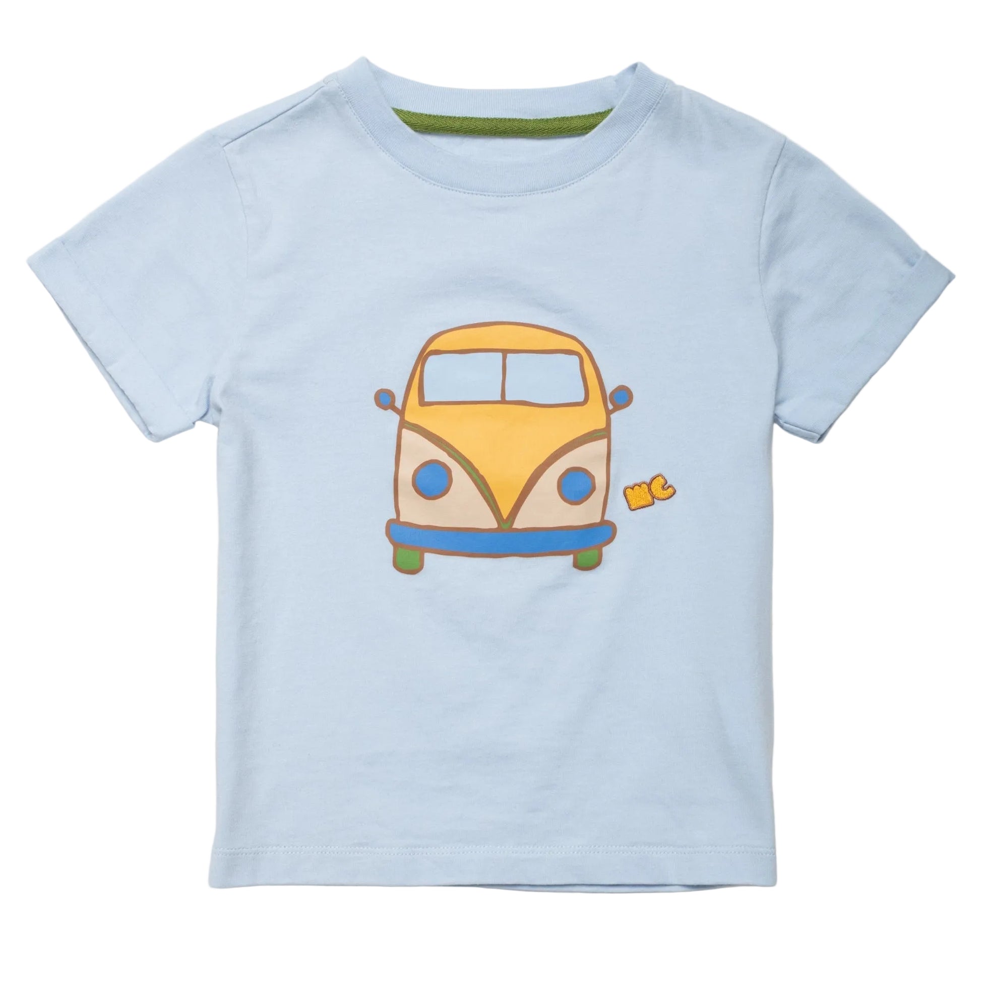 Mon Coeur Organic Cotton T-Shirt – Blue Groovy Van