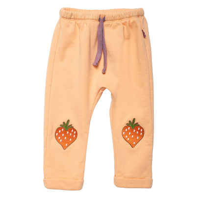 Mon Coeur Organic Cotton Baby Joggers – Strawberry Patch
