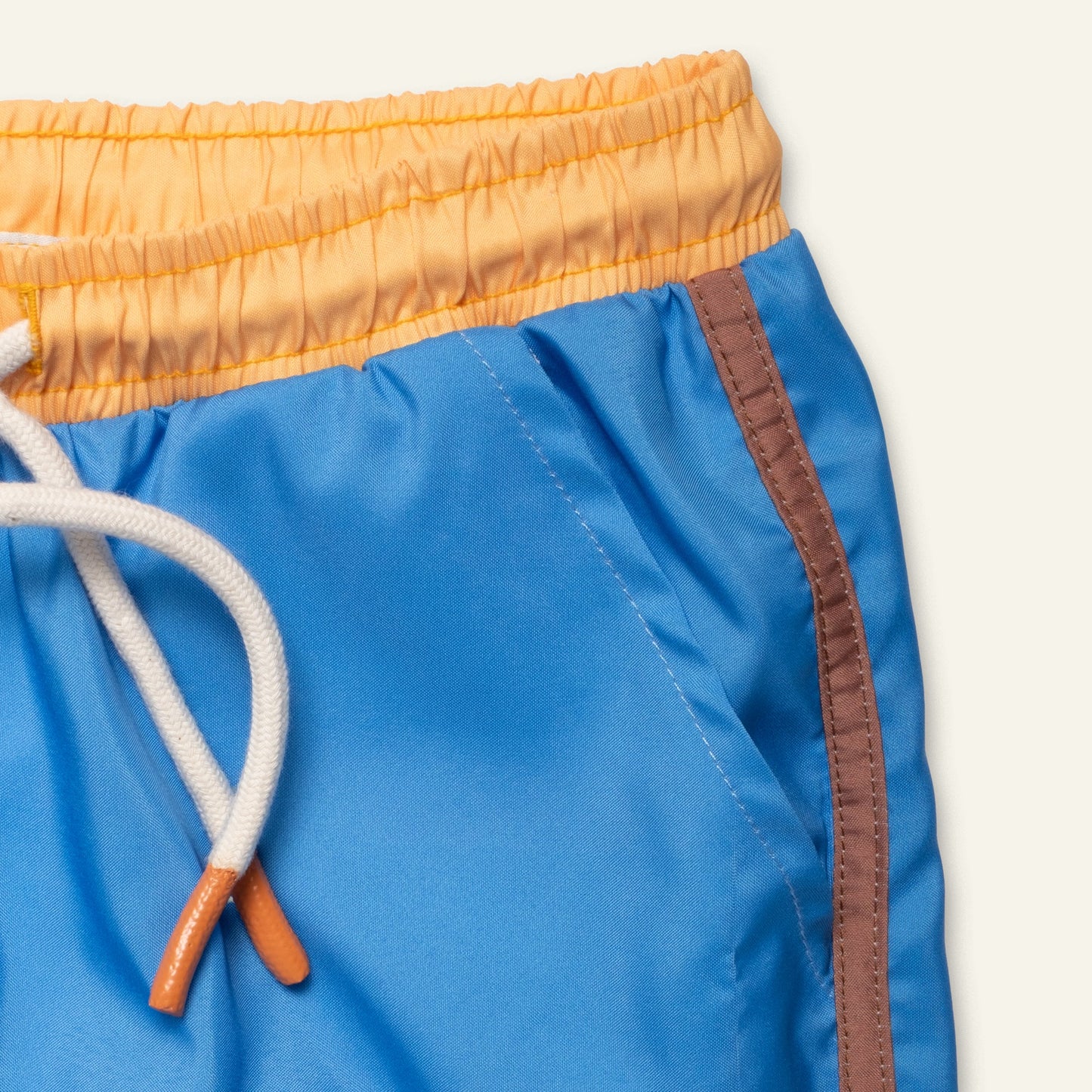 Recycled Polyester Swim Trunk - Blue Colorblock