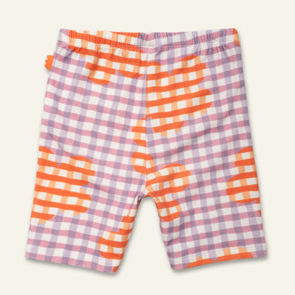 Organic Cotton Bike Short - Flower Gingham