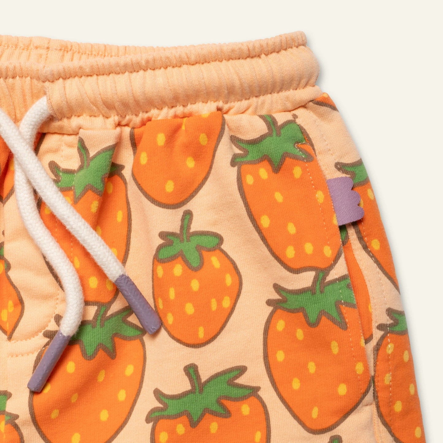 Organic Cotton Shorts - Strawberry