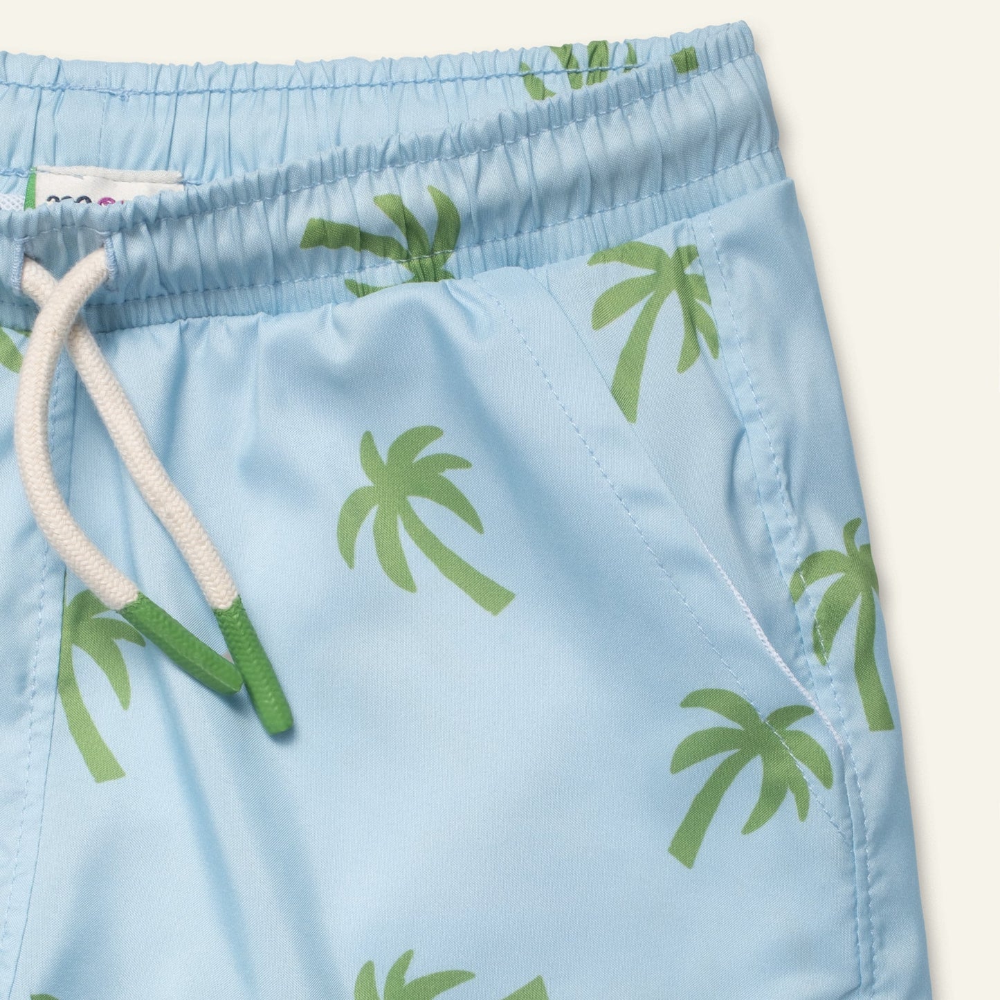 Recycled Polyester Swim Trunk - Palm Tree