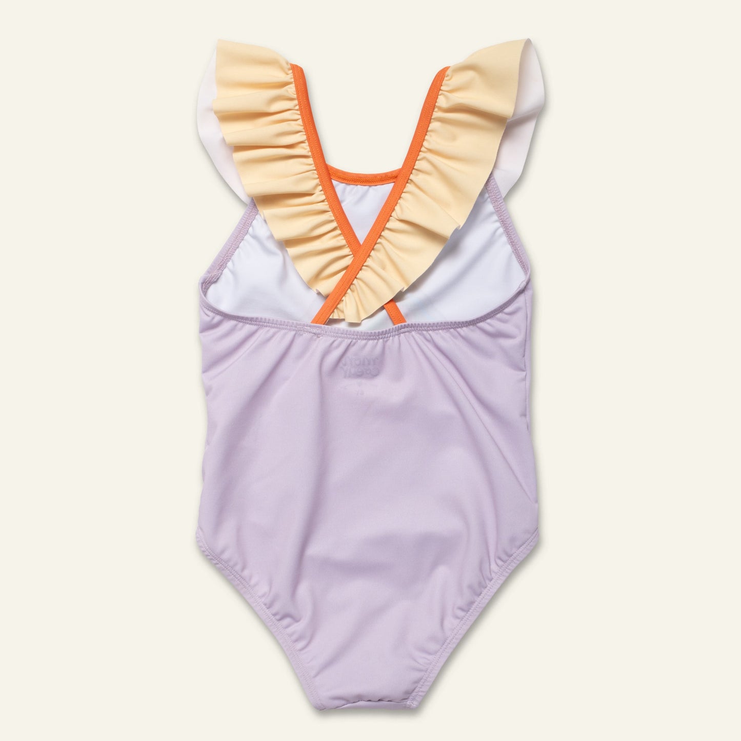 Recycled Polyester Ruffle One Piece Swimsuit- Strawberry