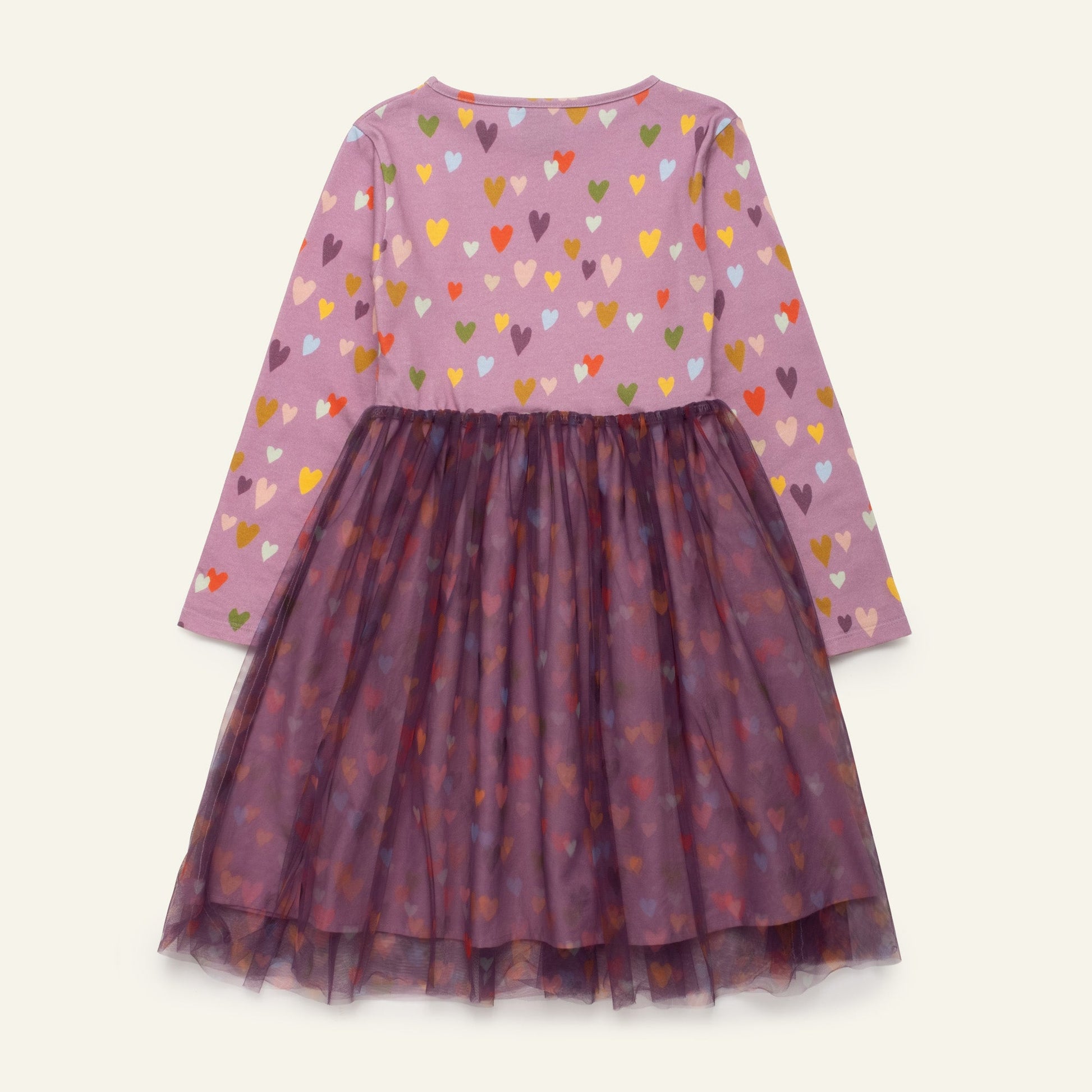 Mon Coeur Organic Cotton Tulle Dress - Mini Hearts