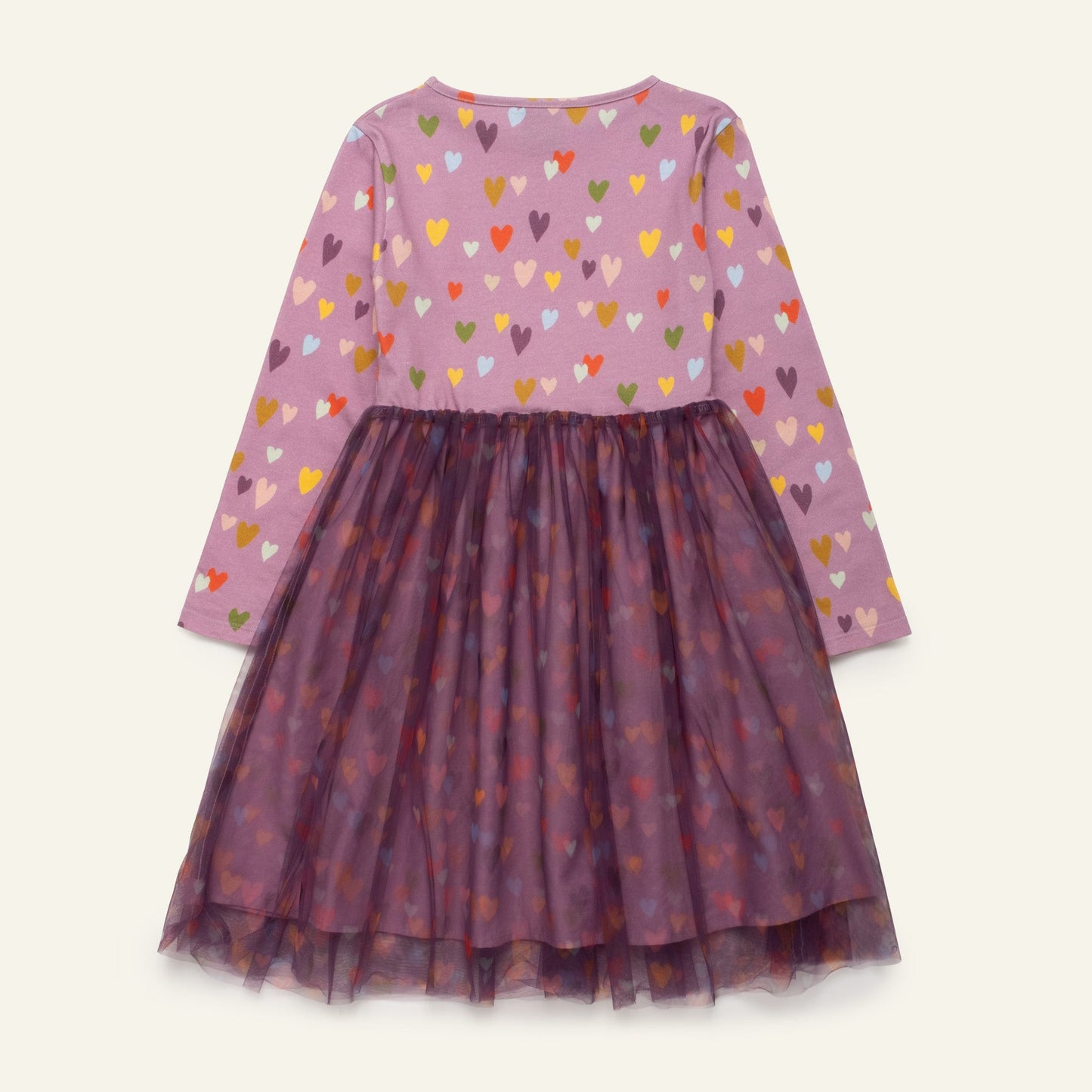 Mon Coeur Organic Cotton Tulle Dress - Mini Hearts