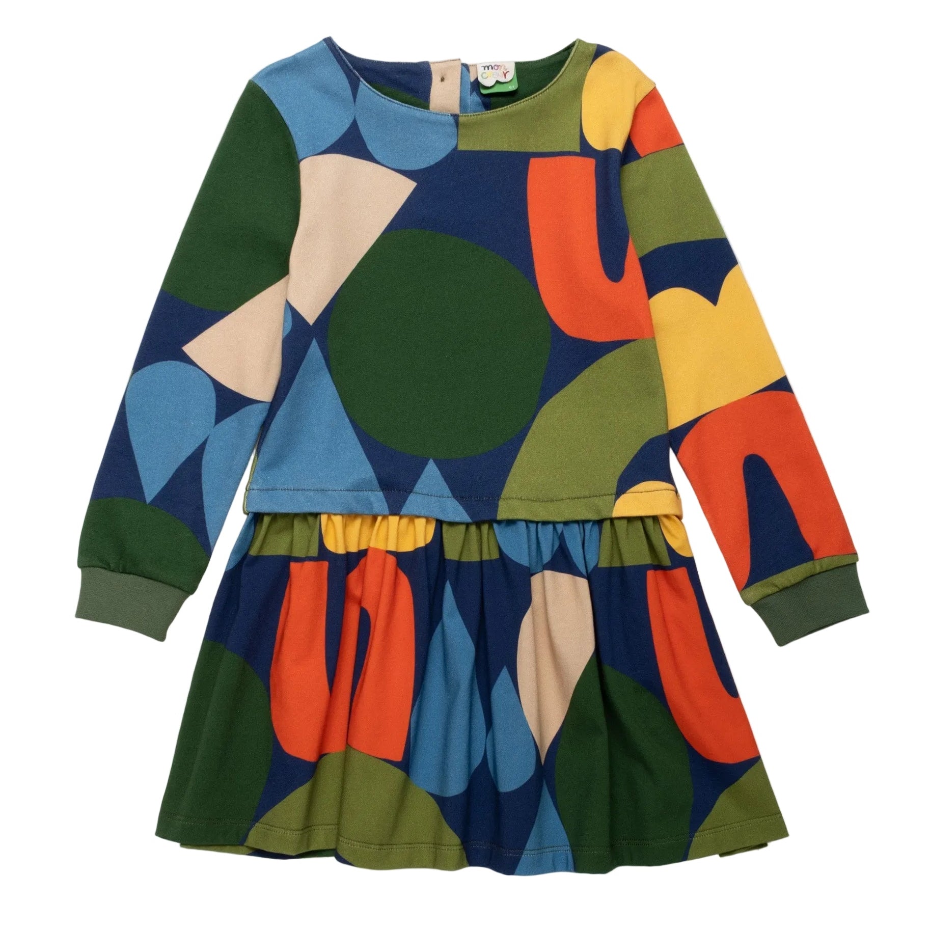Mon Coeur Organic Cotton Long Sleeve Dress - Fall Shapes