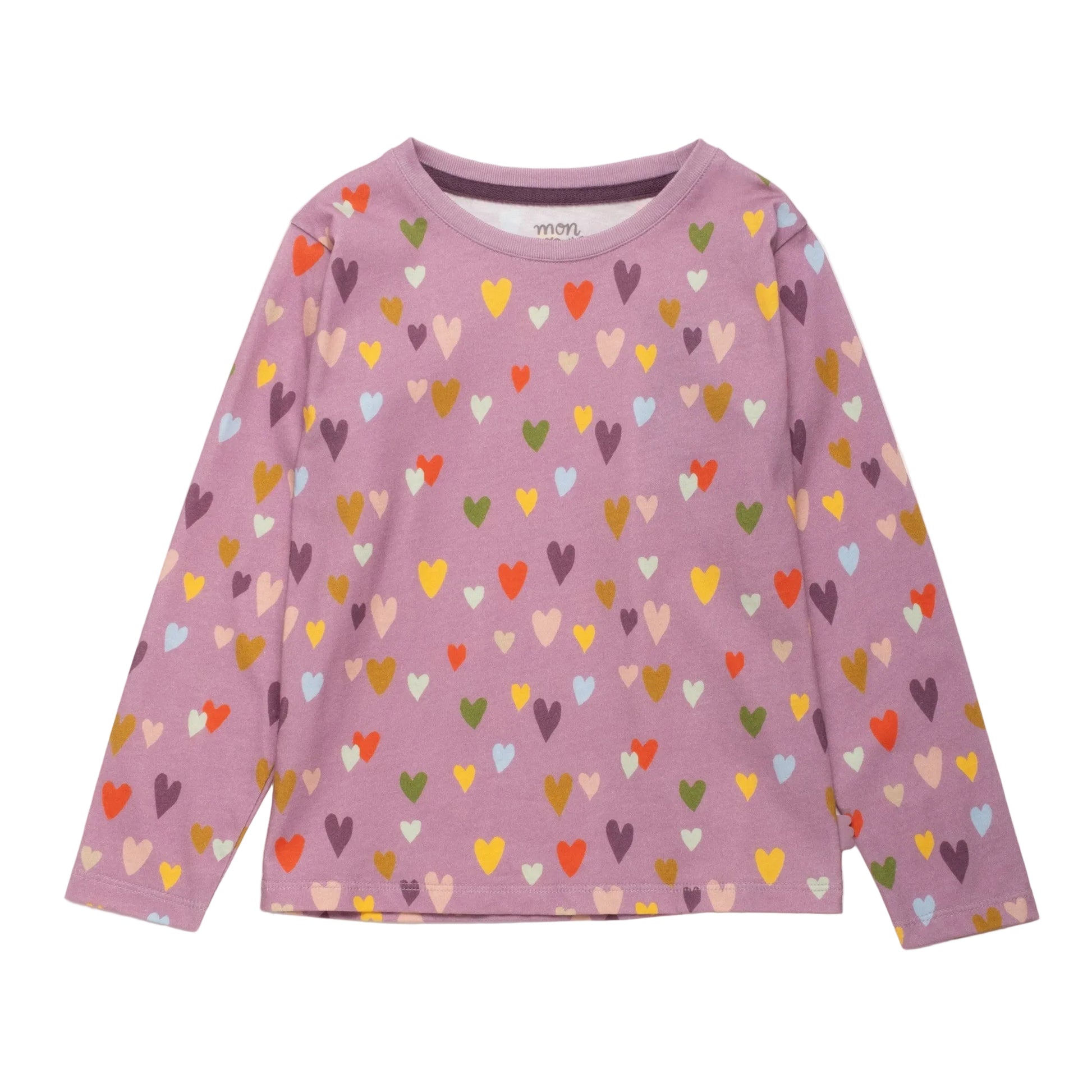 Mon Coeur Organic Cotton Long Sleeve T-Shirt - Mini Hearts