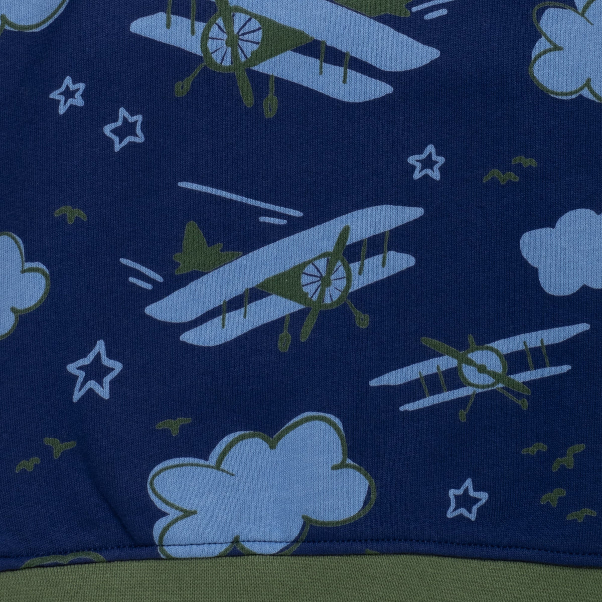 Mon Coeur Organic Cotton Sweatshirt - Airplane Print