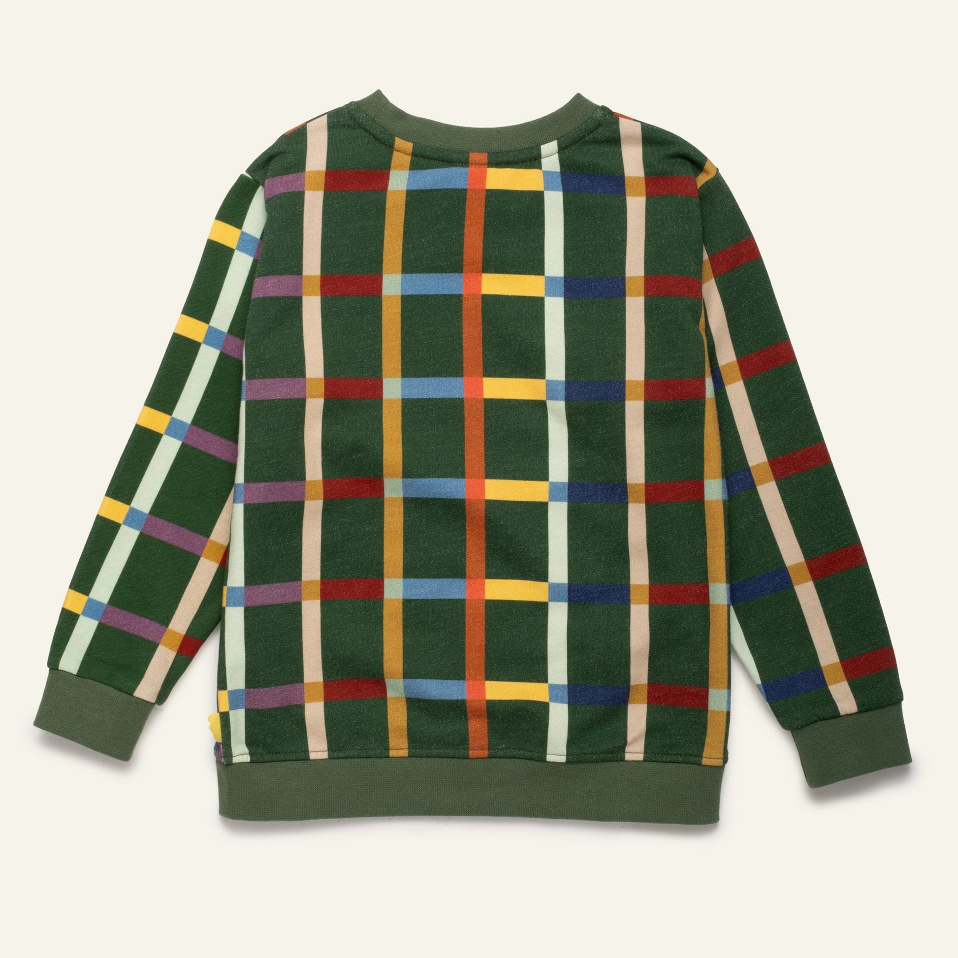 Mon Coeur Organic Cotton Sweatshirt - Fall Grid