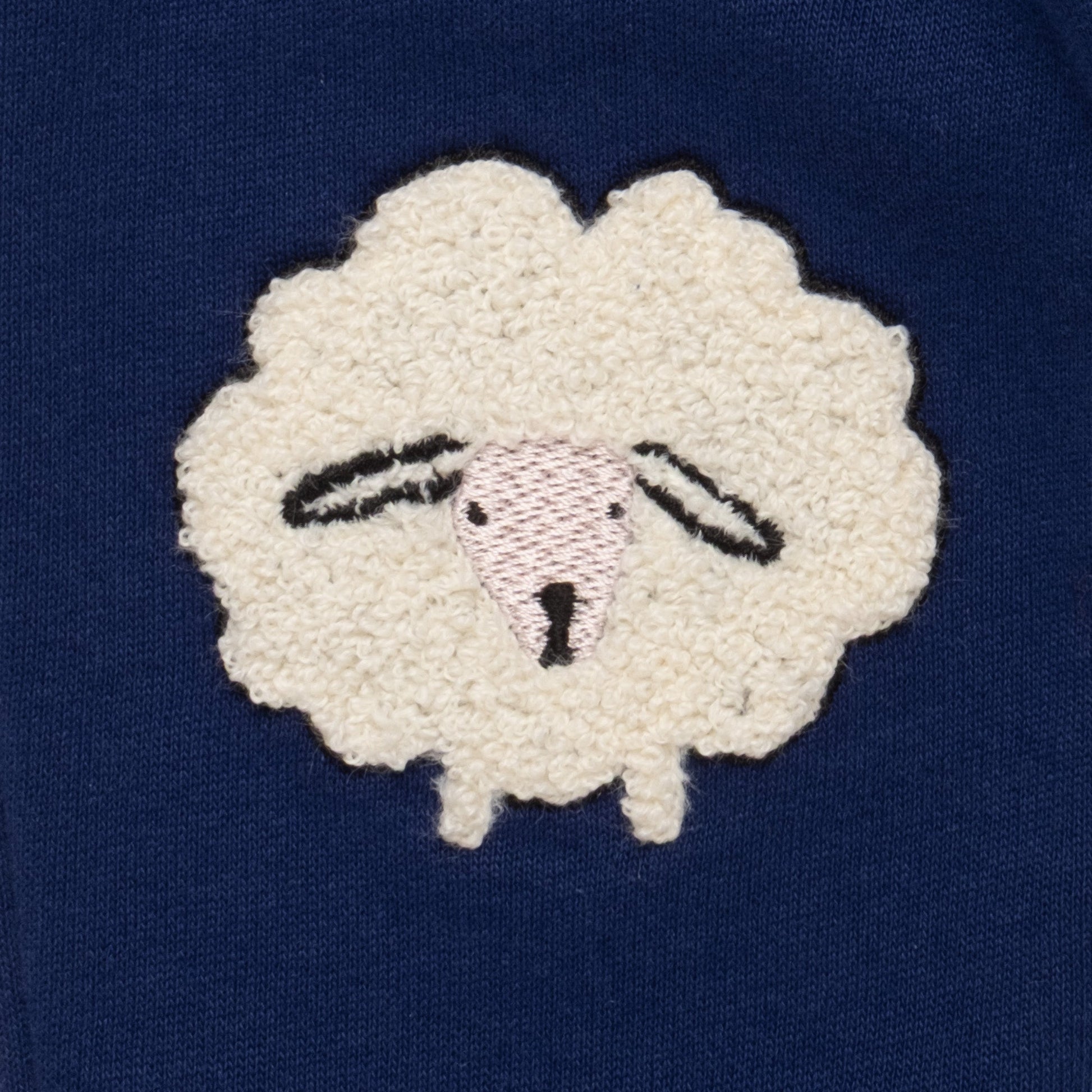 Mon Coeur Organic Cotton Joggers - Embroidered Cozy Sheep