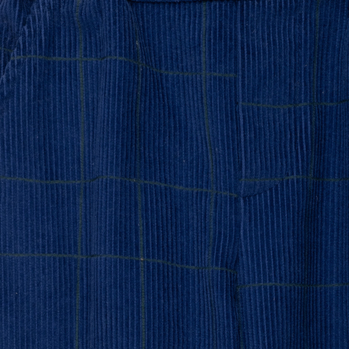 Mon Coeur Organic Cotton Corduroy Pants - Navy Grid