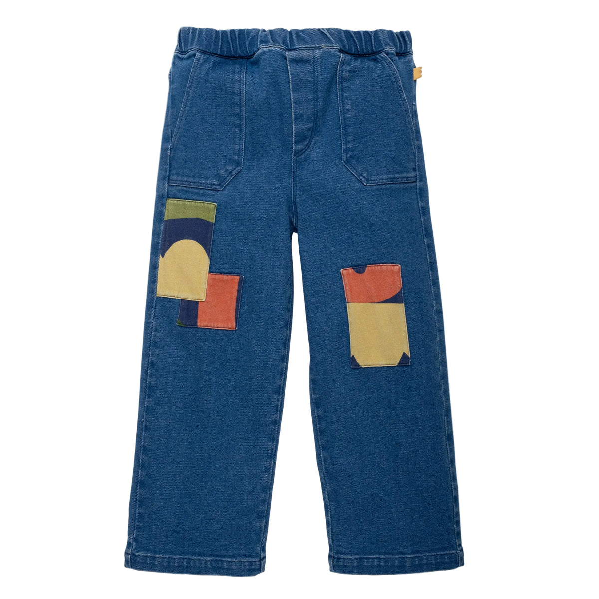 Mon Coeur Organic Cotton Patched Denim Pant