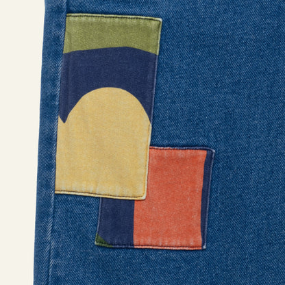 Mon Coeur Organic Cotton Patched Denim Pant