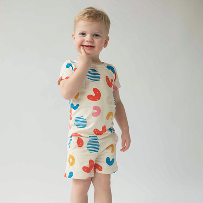 Kids Organic Cotton T-Shirt and Shorts Set - Macaroni | Good Apples Kids