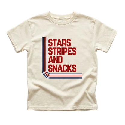 Organic Cotton Stars, Stripes & Snacks T-Shirt | Little Rad Things
