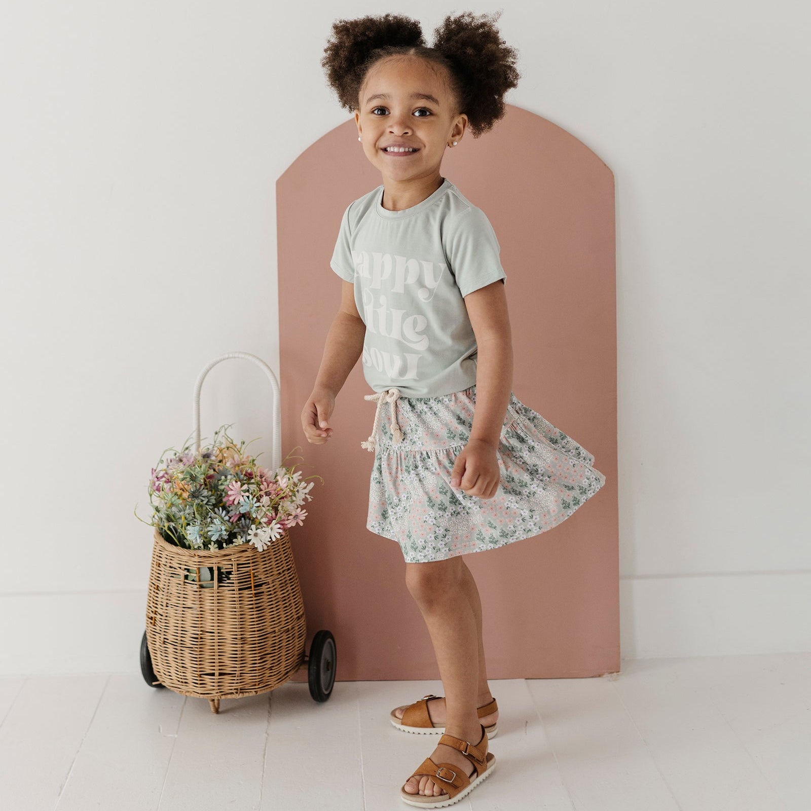 Girls Bamboo Viscose Skort with Built-In Shorts | babysprouts