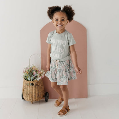 Girls Bamboo Viscose Short Sleeve Tee - Classic Kids Shirt | babysprouts