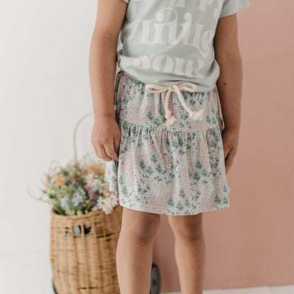 Girls Bamboo Viscose Skort with Built-In Shorts | babysprouts
