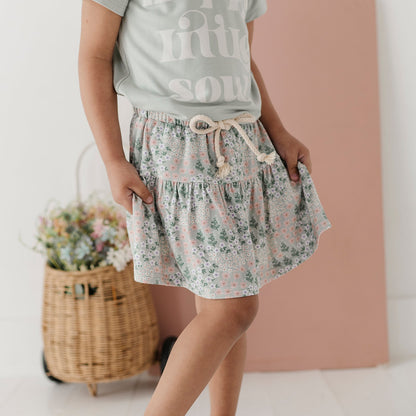 Girls Bamboo Viscose Skort with Built-In Shorts | babysprouts