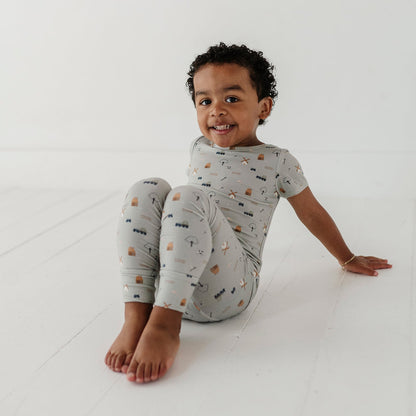 Kids Bamboo Viscose Short Sleeve Lounge Set - Pajamas | babysprouts