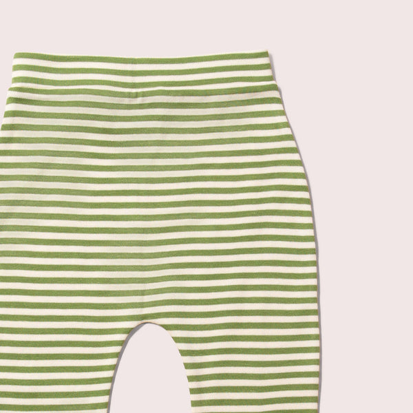 Little Green Radicals organic T-shirt & jogger playset- little fox, joggers closeup