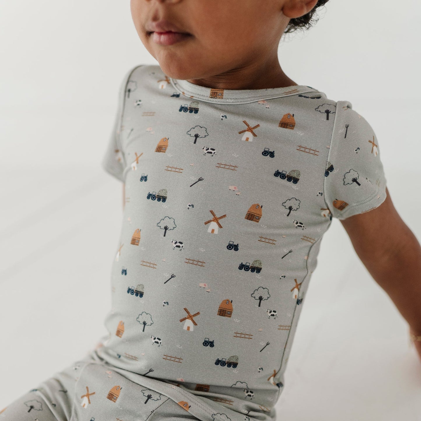Kids Bamboo Viscose Short Sleeve Lounge Set - Pajamas | babysprouts