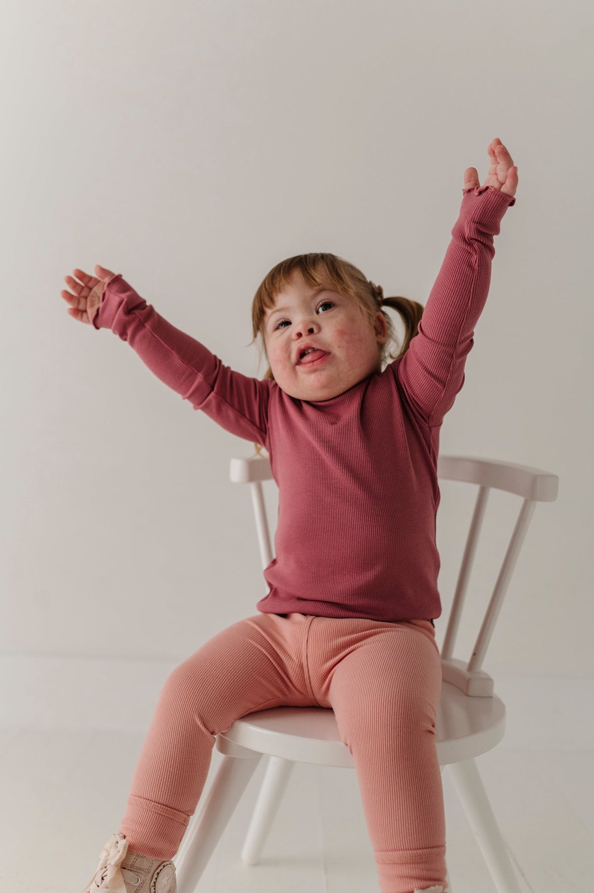 Bamboo Lettuce Hem Tee - Mesa Rose