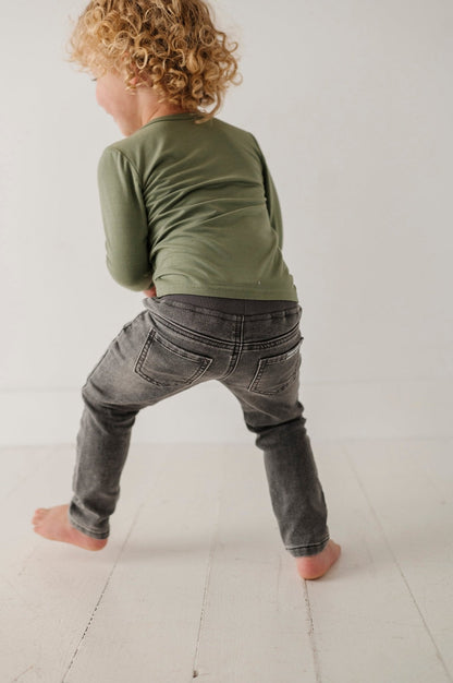 Slim Denim Jeans - Gray