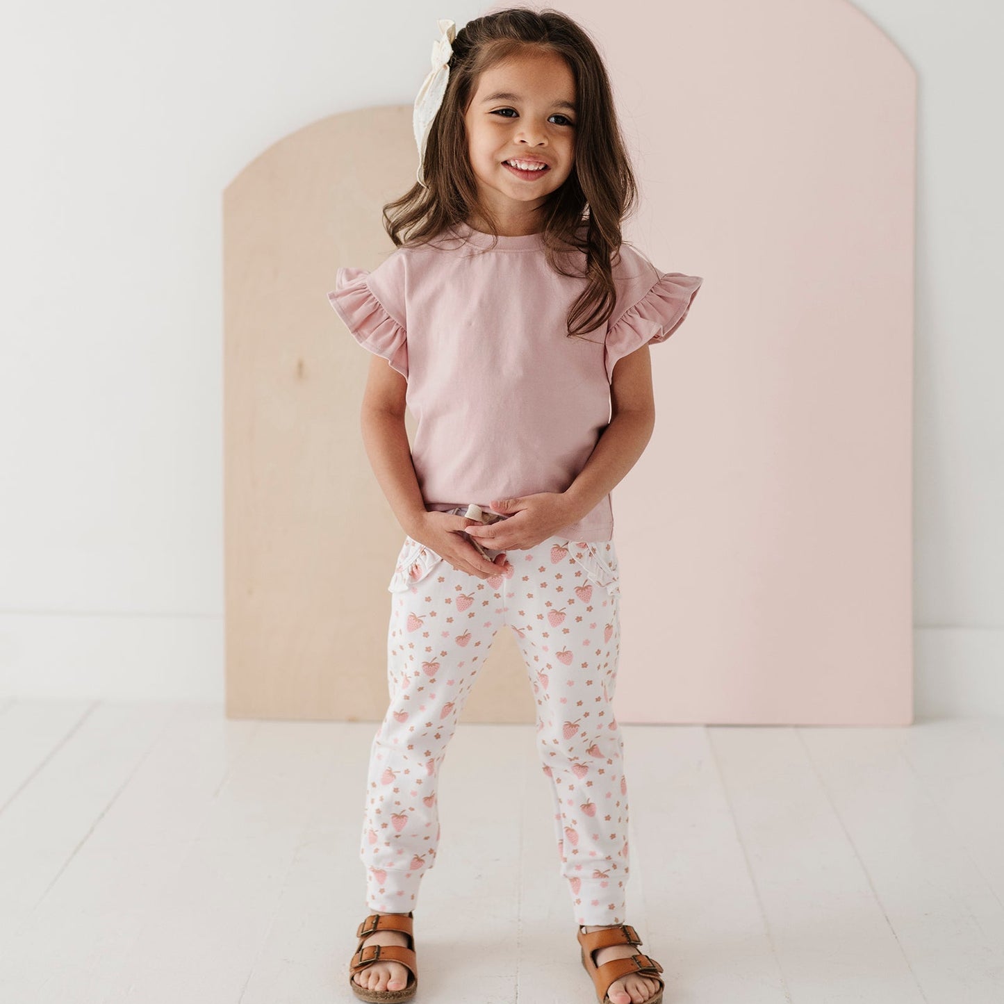 Girls Bamboo Terry Joggers - Comfortable Kids Pants | babysprouts