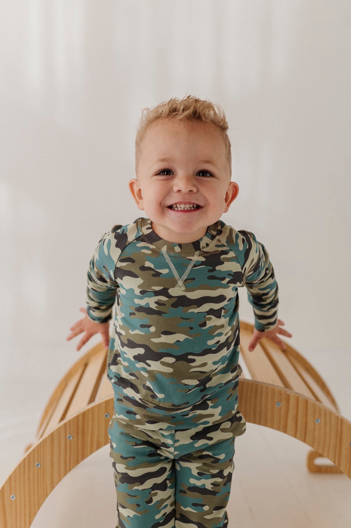 Bamboo Raglan Sweatshirt - Camouflage