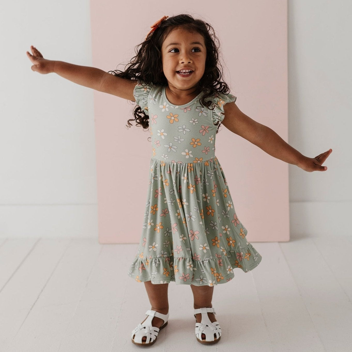 Girls Bamboo Viscose Sleeveless Twirl Dress - Kids Dress | babysprouts