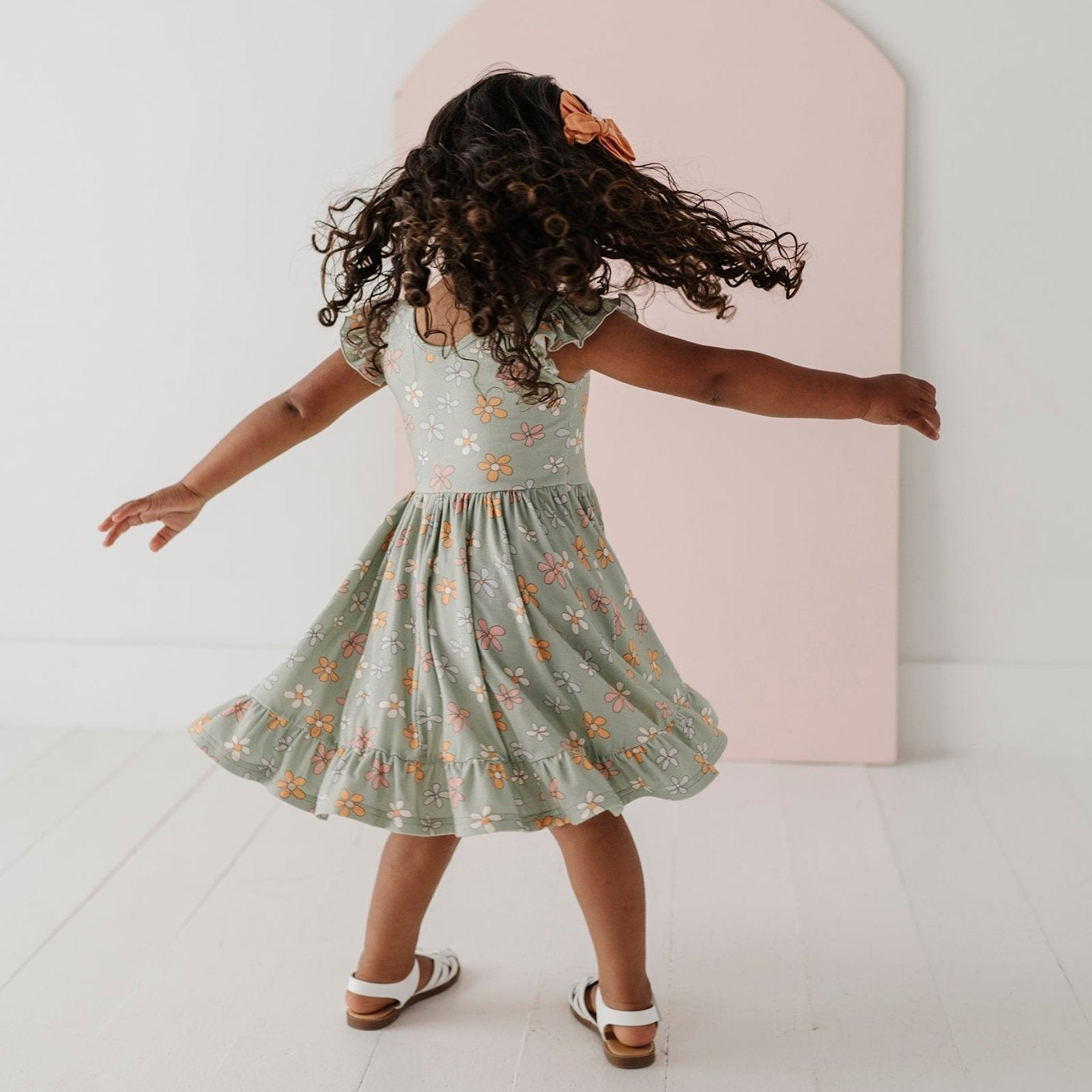 Girls Bamboo Viscose Sleeveless Twirl Dress - Kids Dress | babysprouts