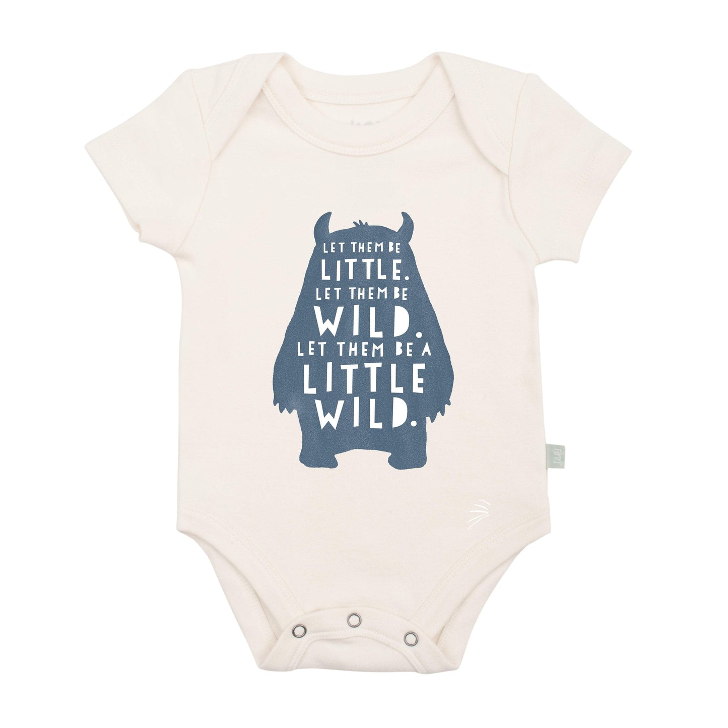 Wild Child Organic Cotton Baby Bodysuit - Finn + Emma