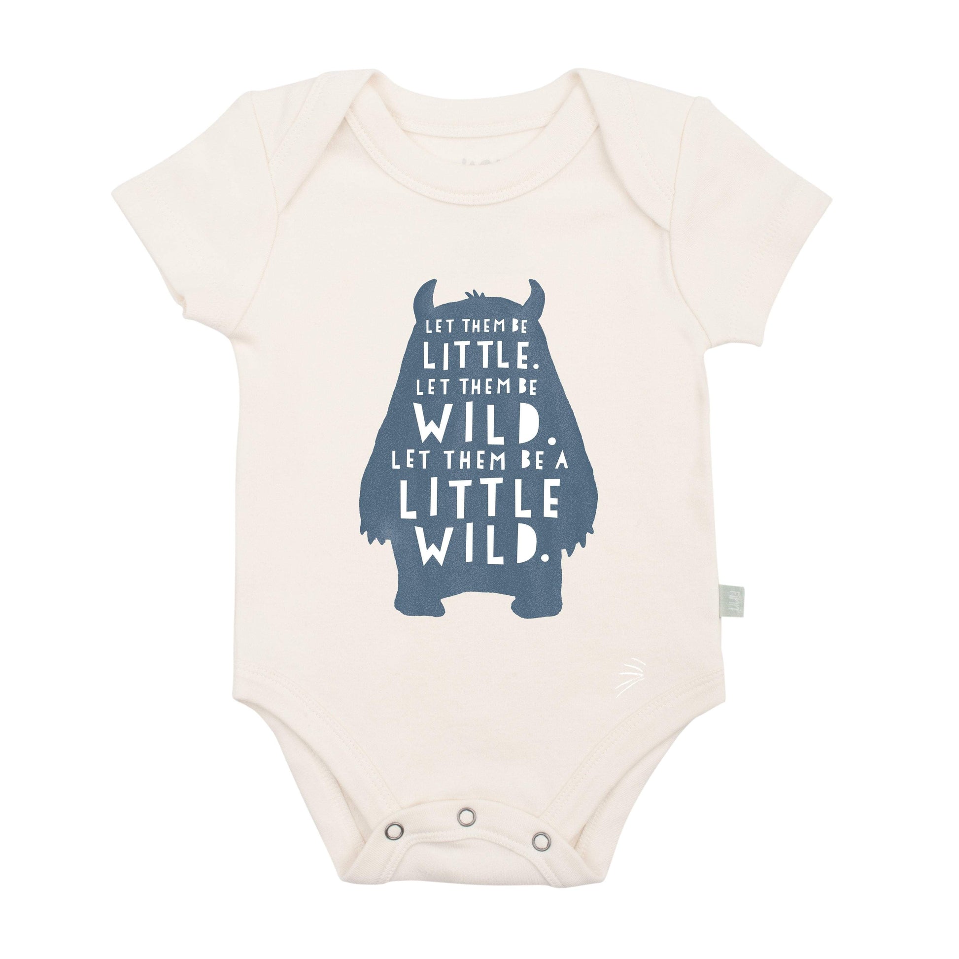Wild Child Organic Cotton Baby Bodysuit - Finn + Emma