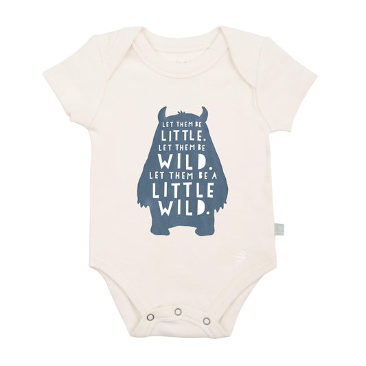 Wild Child Organic Cotton Baby Bodysuit - Finn + Emma