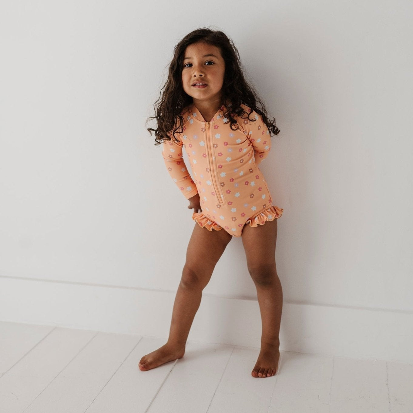 babysprouts Ruffle Rash Guard Swimsuit 
