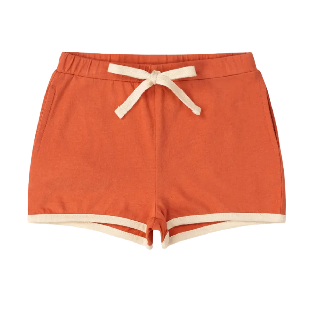 Little Green Radicals Organic Cotton Kids Shorts - Burnt Ochre