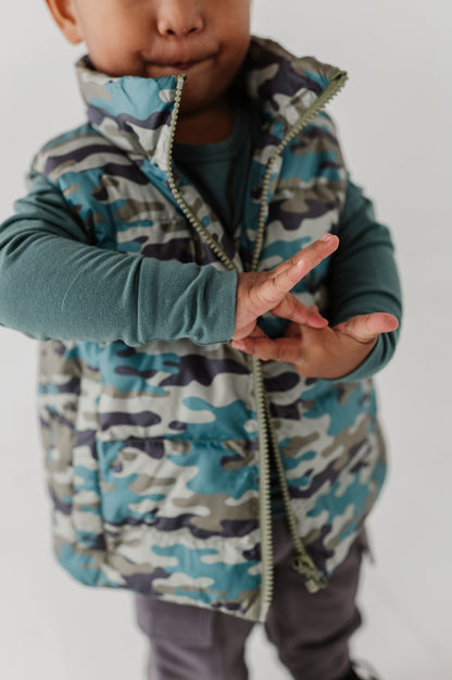 Puffer Vest - Camouflage