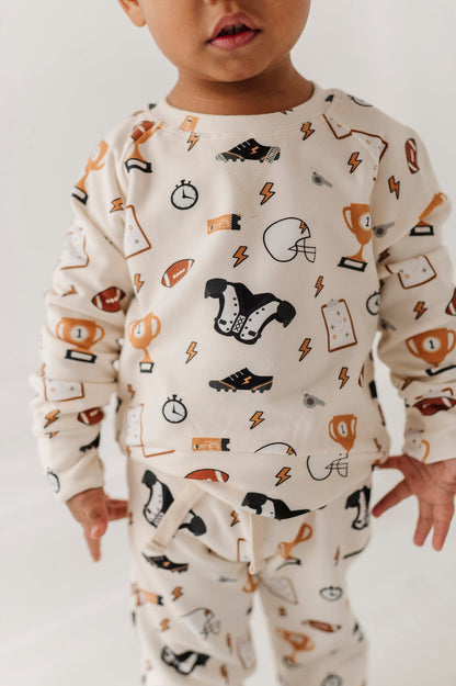 Bamboo Raglan Sweatshirt - Football
